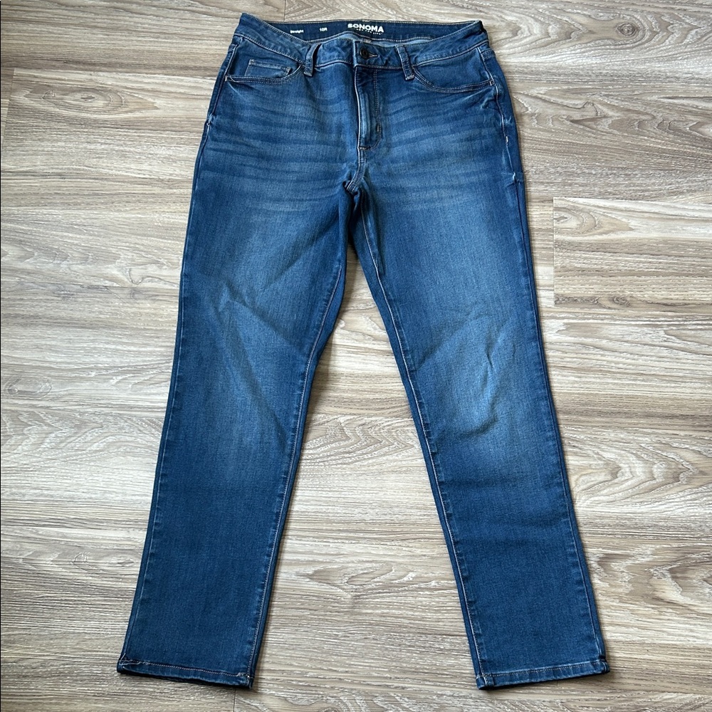 Sonoma Medium Wash Women’s Jeans 10R straight Good for life Pants